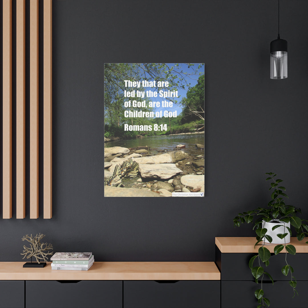 Romans 8:14 Canvas