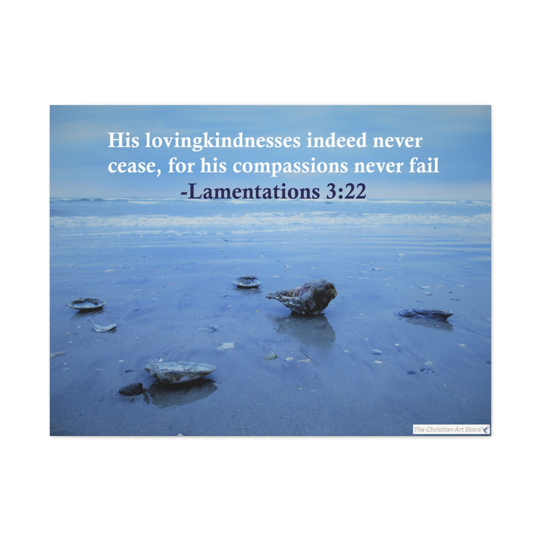 Lamentations 3:22 Canvas