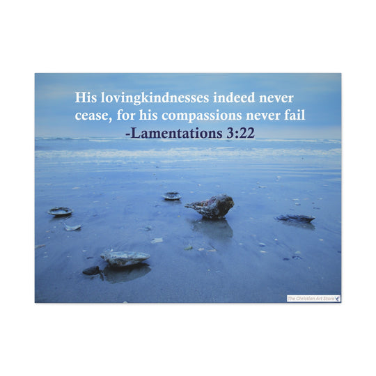 Lamentations 3:22 Canvas
