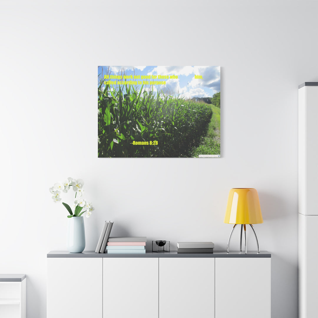 Romans 8:28 Canvas