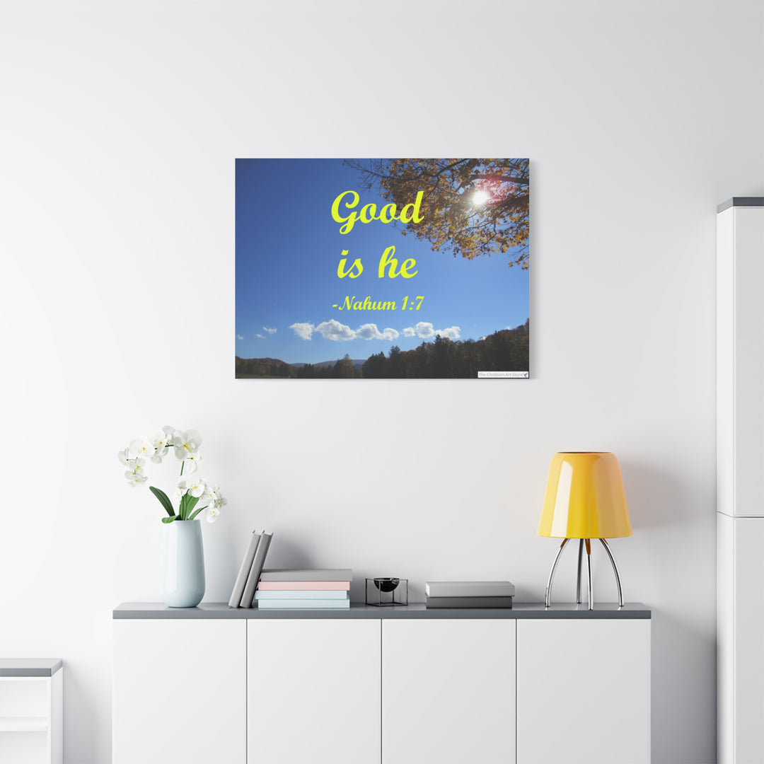 Nahum 1:7 Canvas