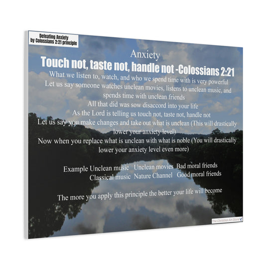 Defeating anxiety canvas