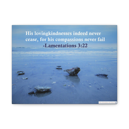 Lamentations 3:22 Canvas