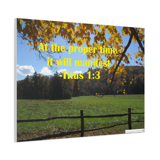 Titus 1:3 Canvas