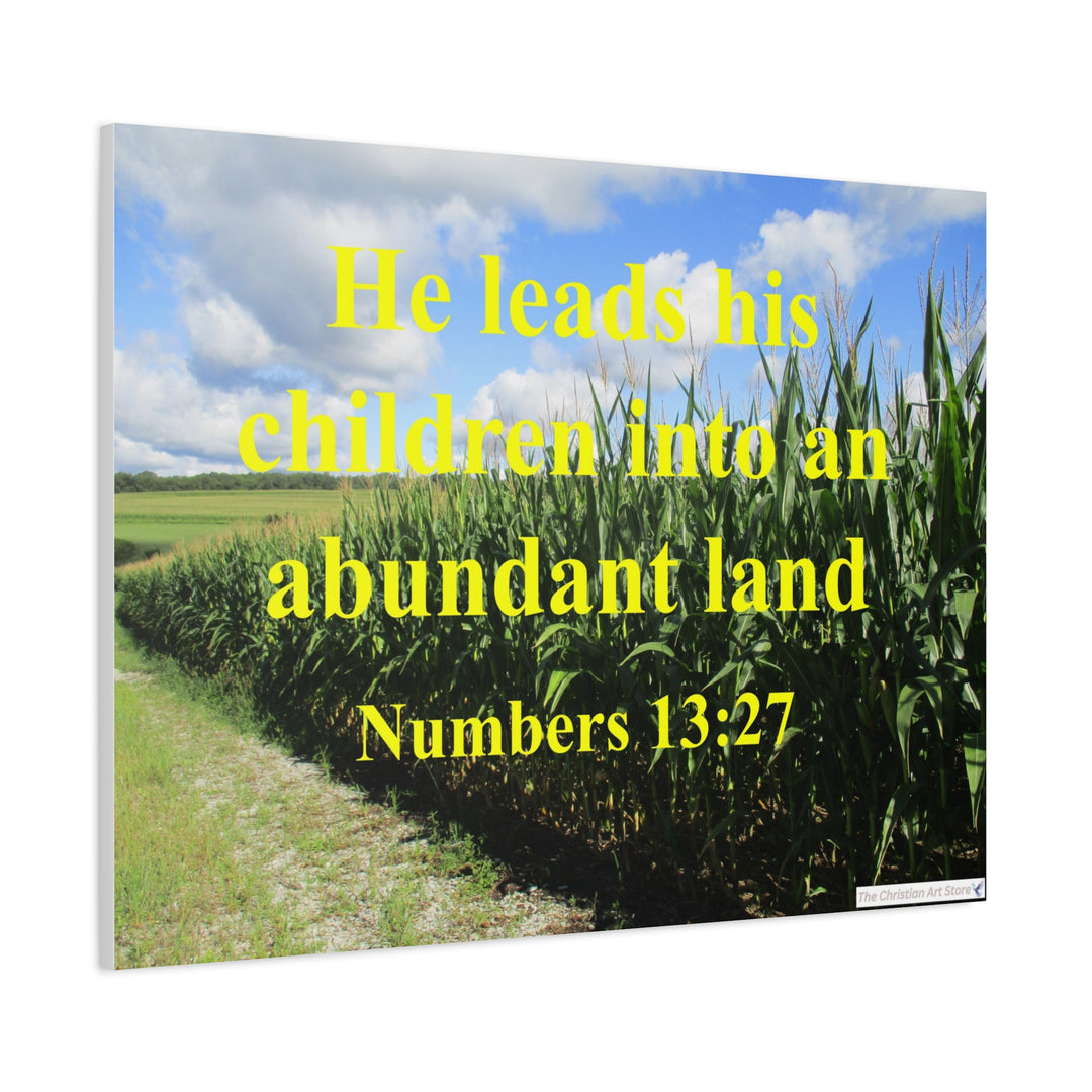 Numbers 13:27 Canvas