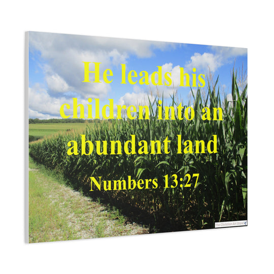 Numbers 13:27 Canvas
