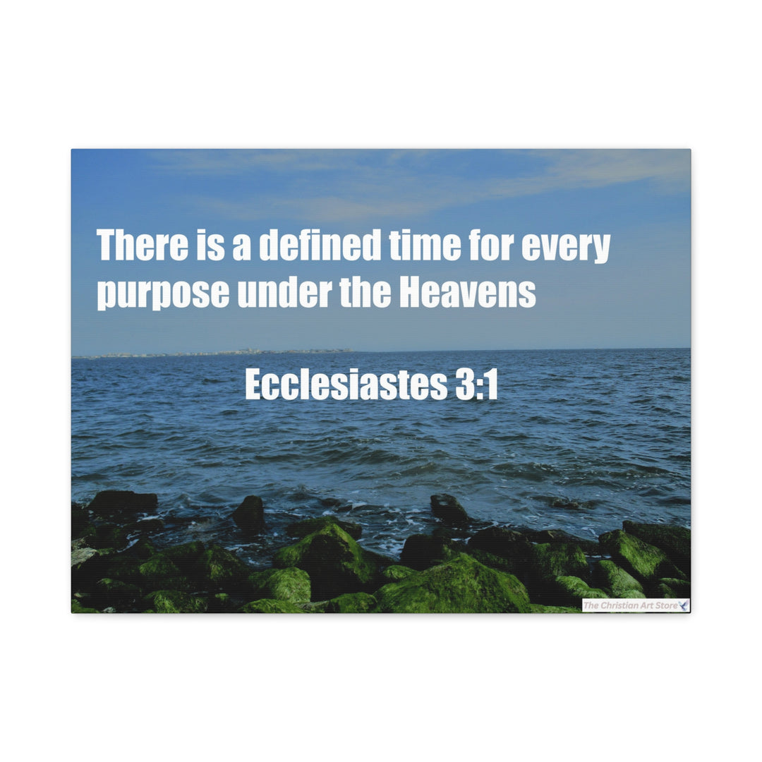 Ecclesiastes 3:1 Canvas