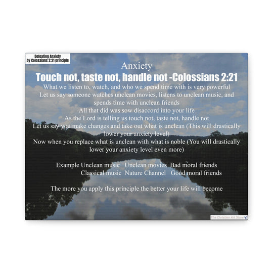 Defeating anxiety canvas