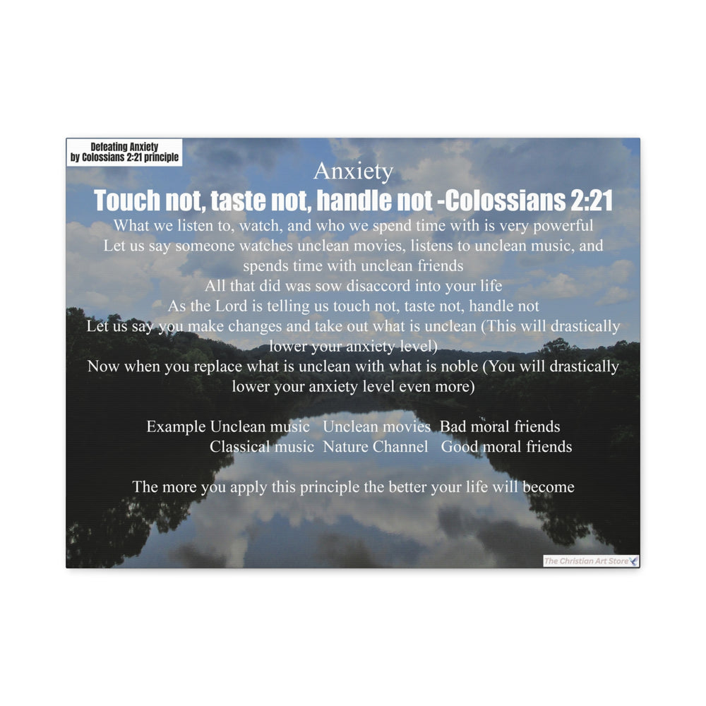 Defeating anxiety canvas