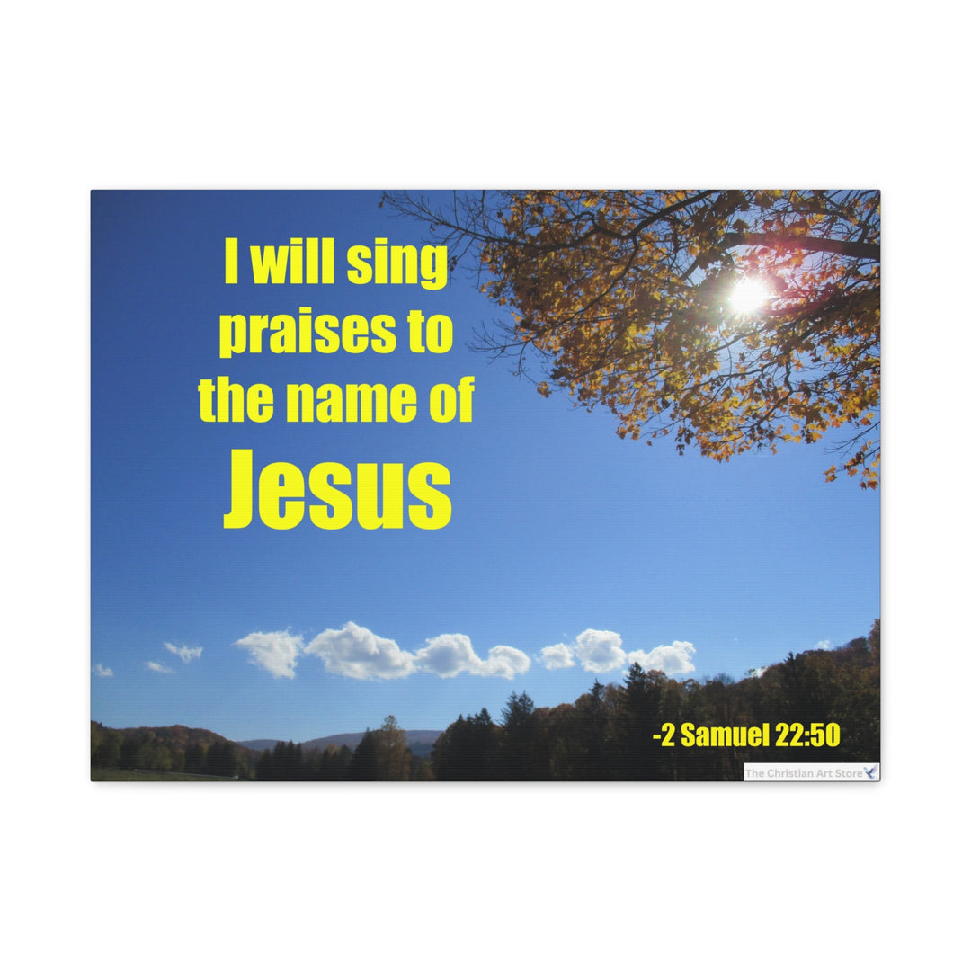 2 Samuel 22:50 Canvas