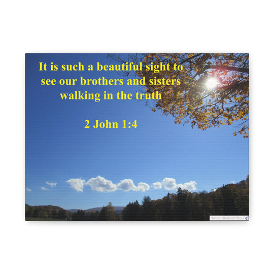 2 John 1:4 Canvas
