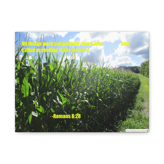 Romans 8:28 Canvas