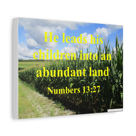 Numbers 13:27 Canvas